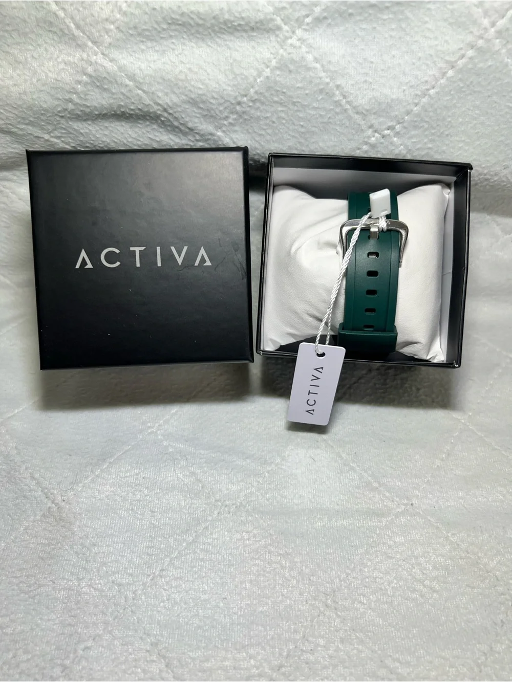 NEW! ACTIVA Men's Green Sport Watch with Neon Accents